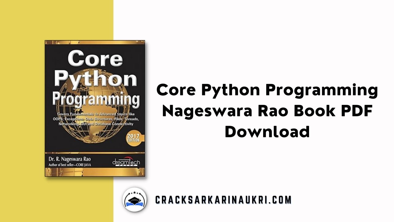 Core Python Programming Nageswara Rao Book PDF Download