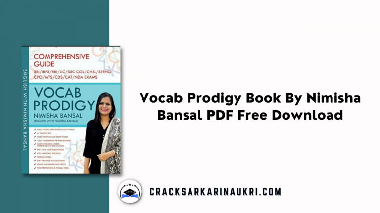 Vocab Prodigy Book By Nimisha Bansal PDF Free Download