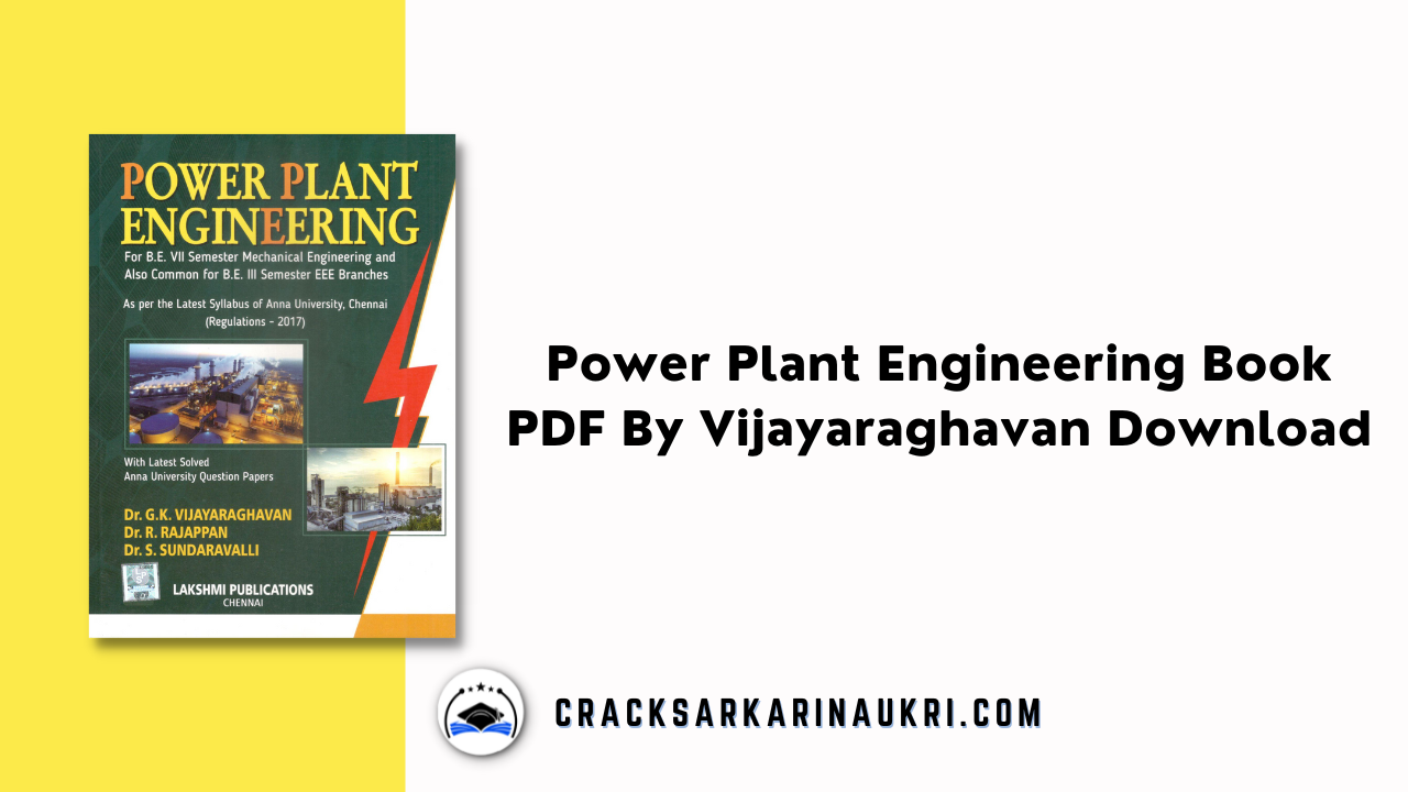 Power Plant Engineering Book PDF By Vijayaraghavan Download